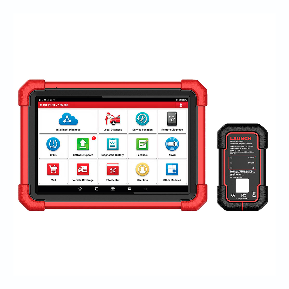 x-431 PRO V5.1 Escáner Automotriz 12 V. Pro SE o V5.0 LAUNCH SIN CONECTORES